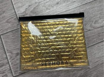Trousse Sephora - dorée et transparente