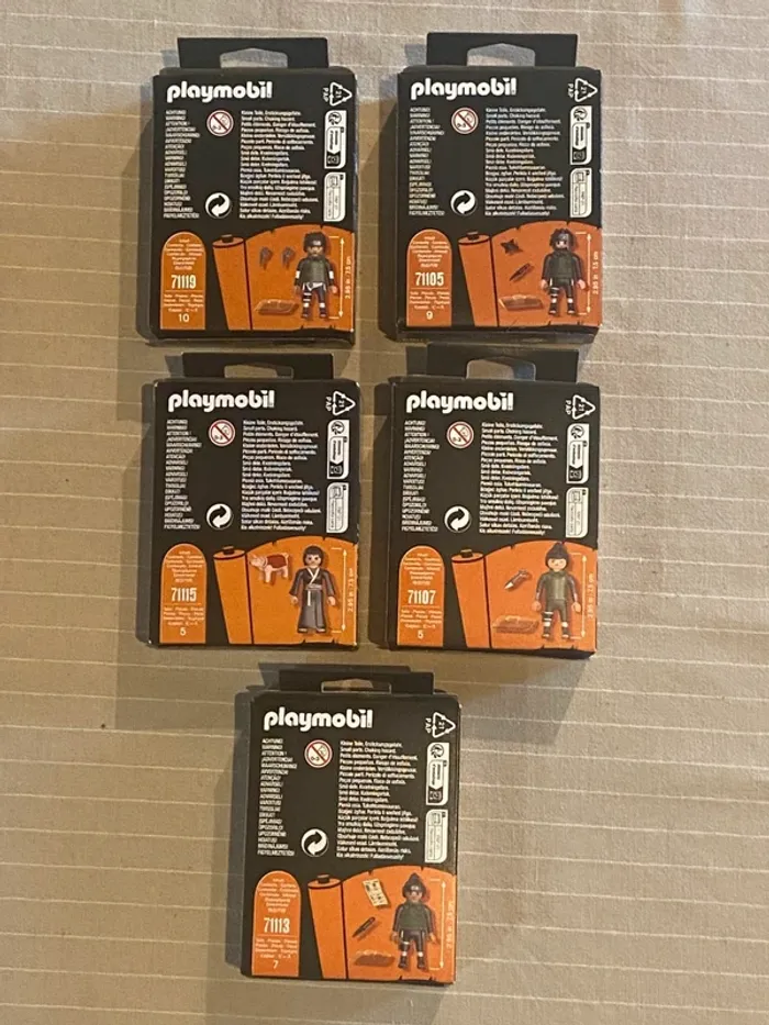Lot de 5 figurines Playmobil Naruto neuves - photo numéro 2