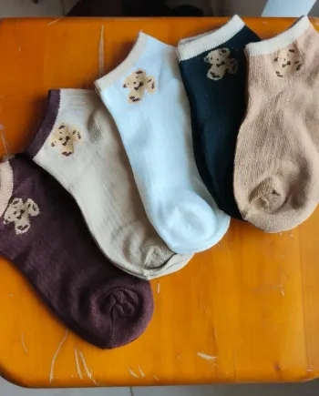 Chaussettes, 5 paires de socquettes, oursons