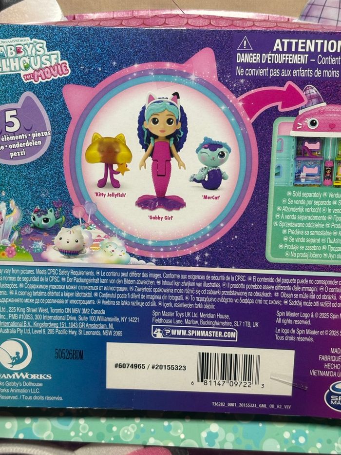 Gabby chat Set accessoires + coffret Sirène amis mer-veilleux  Bijoux, accessoires cheveux et sac à main Gabby’s Dollhouse - photo numéro 7