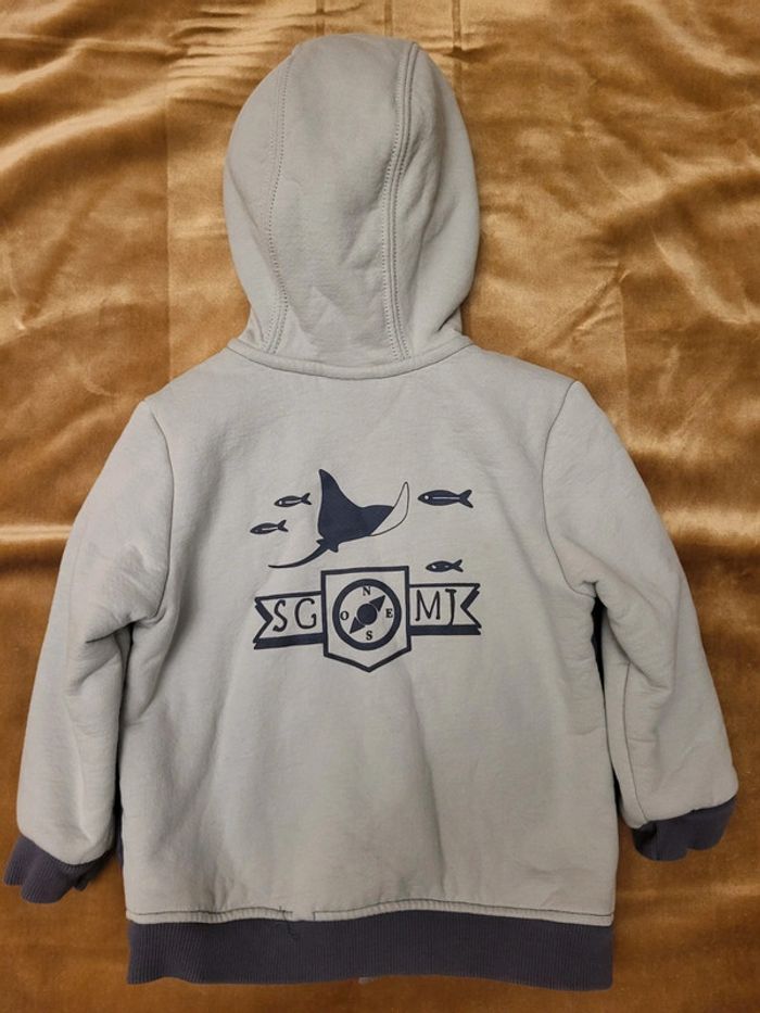 Veste Gilet polaire à capuche chaud Sergent Major 4 ans 104 cm  Neuf - photo numéro 4