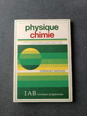 Livre physique chimie