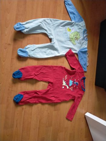 Lot 2 pyjamas dinosaures 24 mois