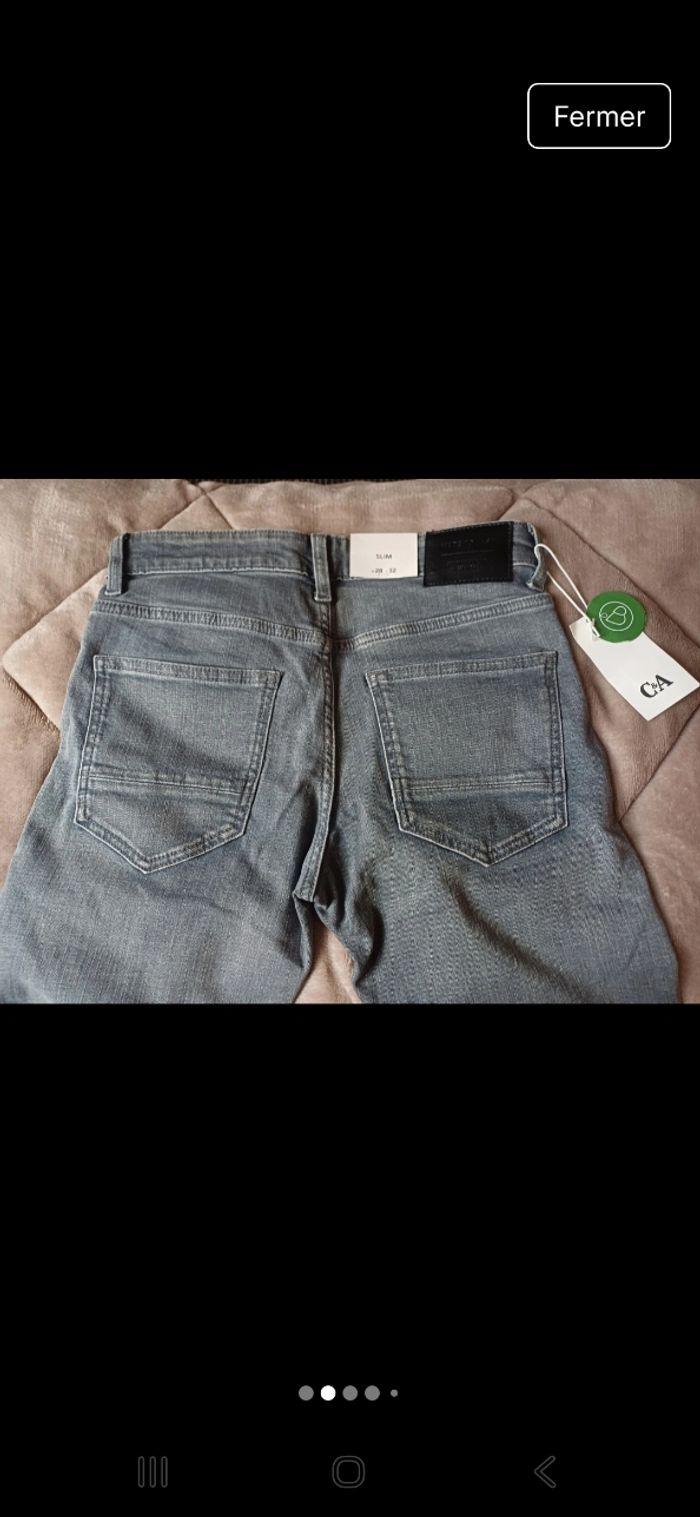 Jeans slim homme C&A 38 neuf - photo numéro 2