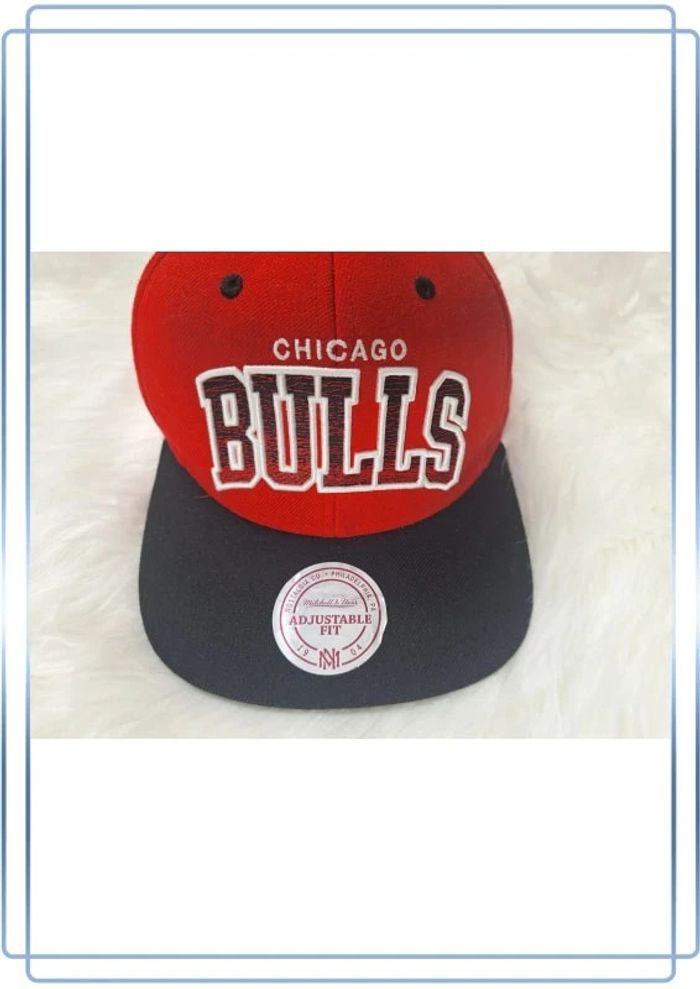 Casquette mitchell and ness NBA chicago bulls / ajustable - brodé (440) - photo numéro 2