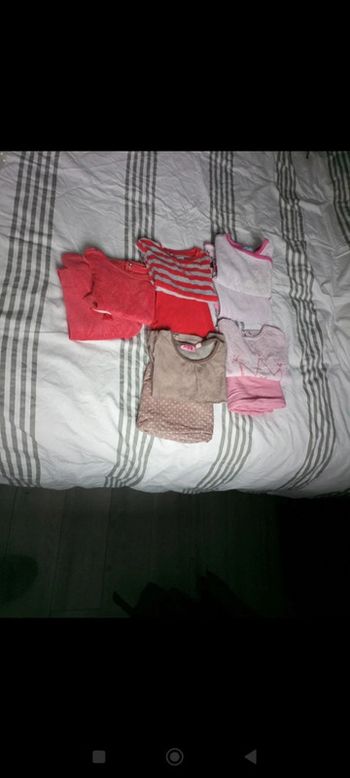 Lot de 5 pyjamas fille hiver en 2 ans