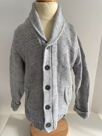 Gilet gris okaidi