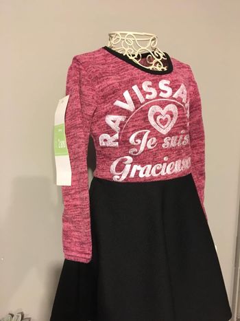 Robe manches longues fille 24 mois neuf avec étiquette 