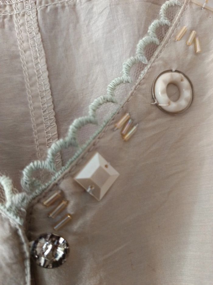 Blouse HK2028 soie/coton t.XL - photo numéro 4