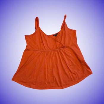 Débardeur Camisole Évasé Kiabi Couleur Corail Terre Cuite Taille 42 XL 44 XXL Très Bon État