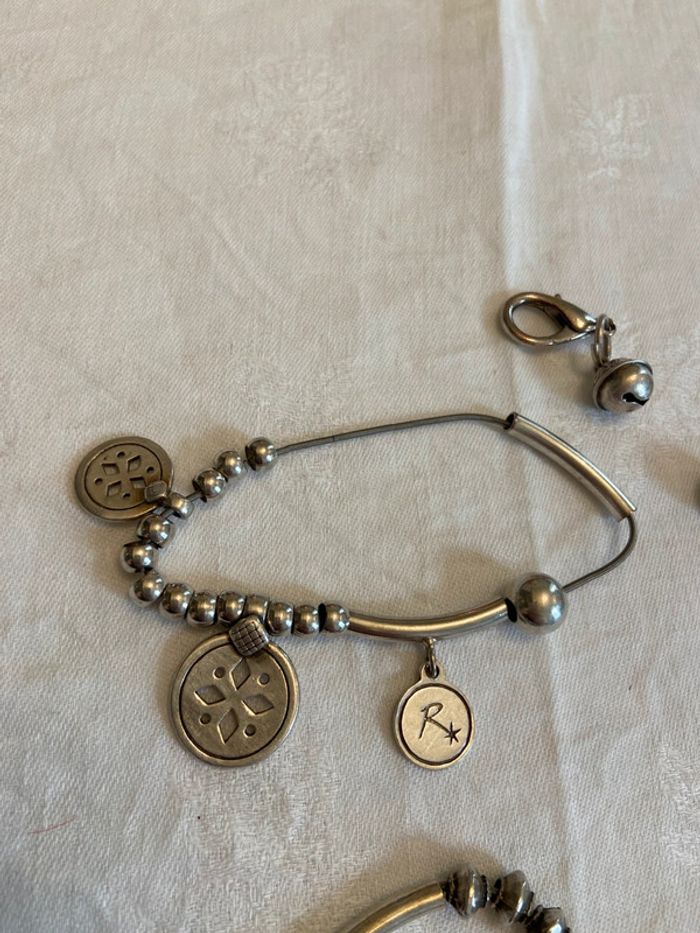 Bracelet en argent quatre rangs élastiques Réminiscence - photo numéro 10