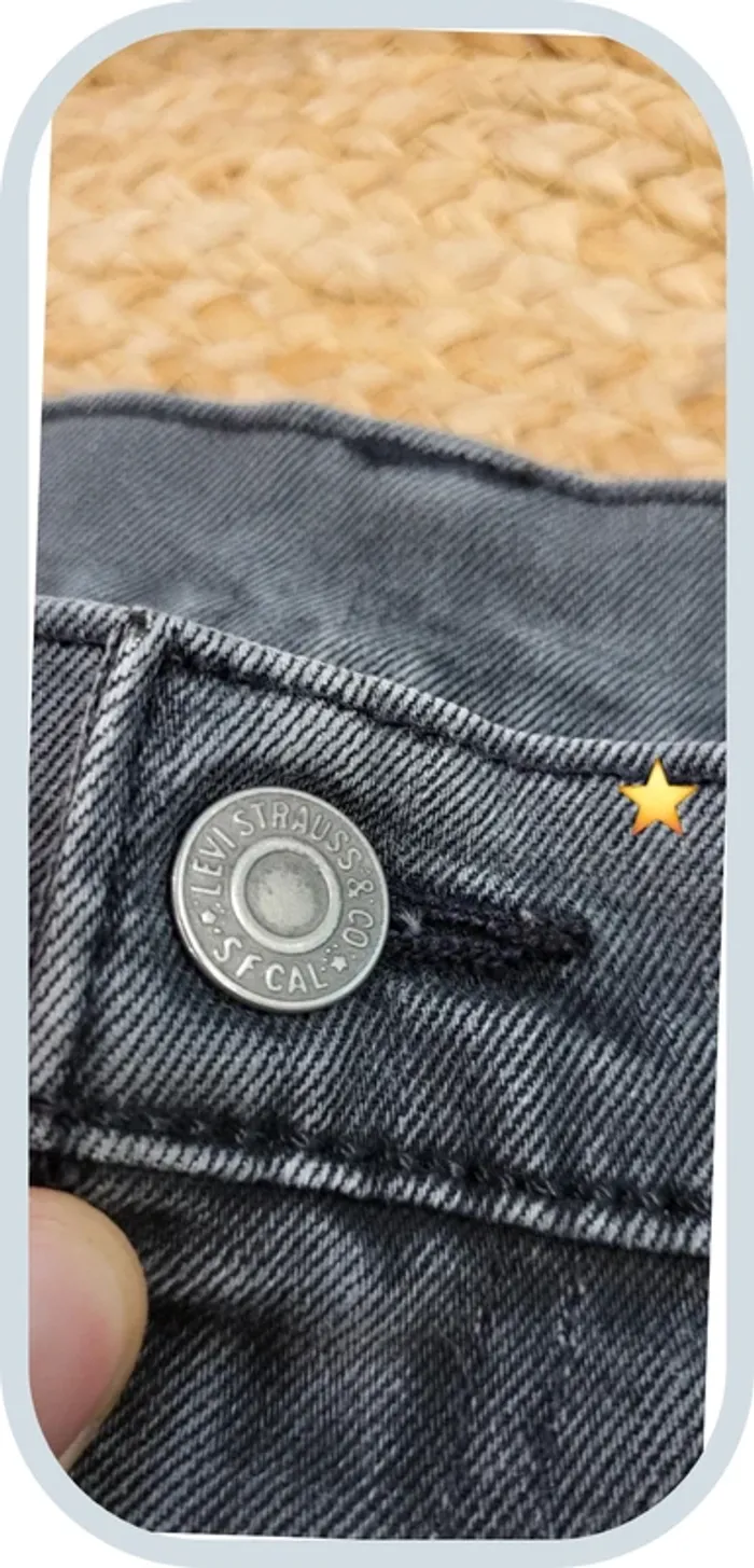Jean Levi's 522 Homme – Gris Foncé – W30 L34 FR 38 – Coupe Slim – Très Bon État - photo numéro 3