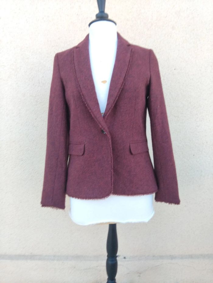 Veste chic Caroll t40 100%laine - photo numéro 3