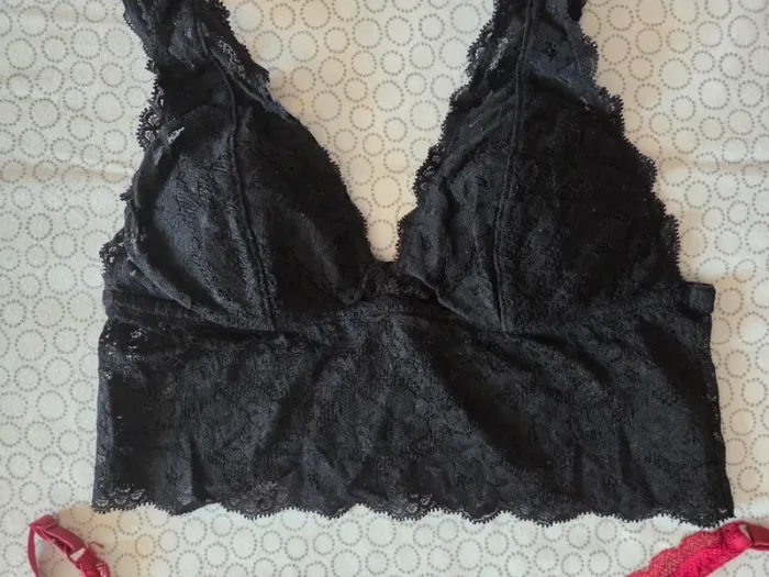 Lot de 3 soutien-gorges bralettes en dentelle - photo numéro 7