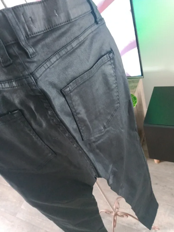 Pantalon jeans noir - photo numéro 9