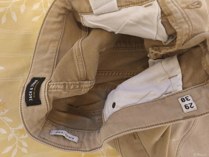 Pantalon Jack Jones Femme Taille 29/30 Beige - photo numéro 4