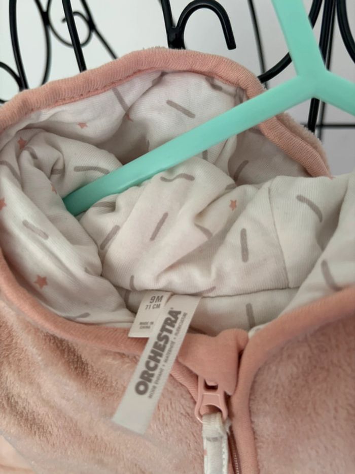 Veste polaire rose Orchestra - 9 mois (71 cm) - Très bon état - photo numéro 2