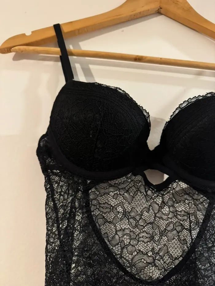 Body noir dentelle | Undiz | Taille S | Sexy & élégant - photo numéro 2