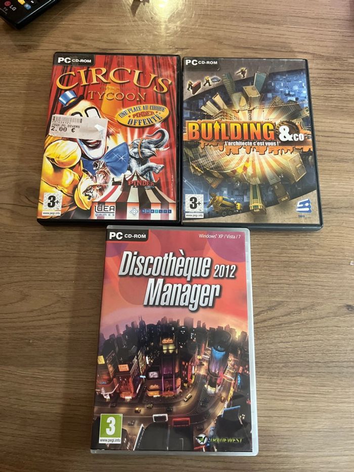 Lot 3 jeux pc