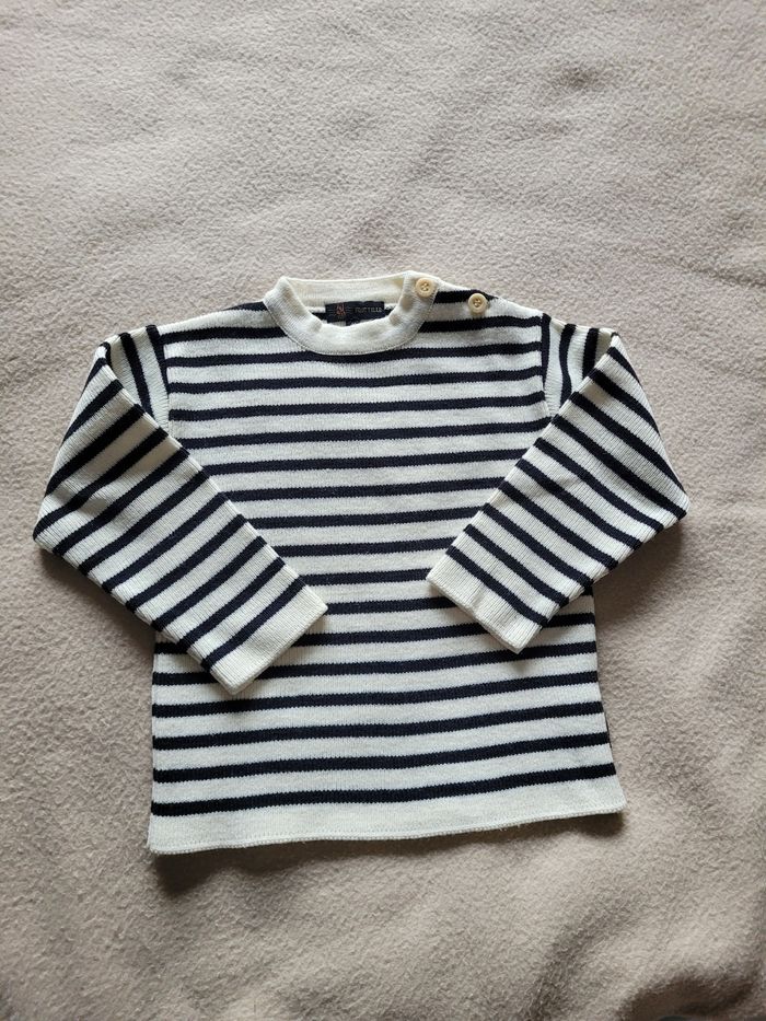 Pull marinière flottille 4 ans