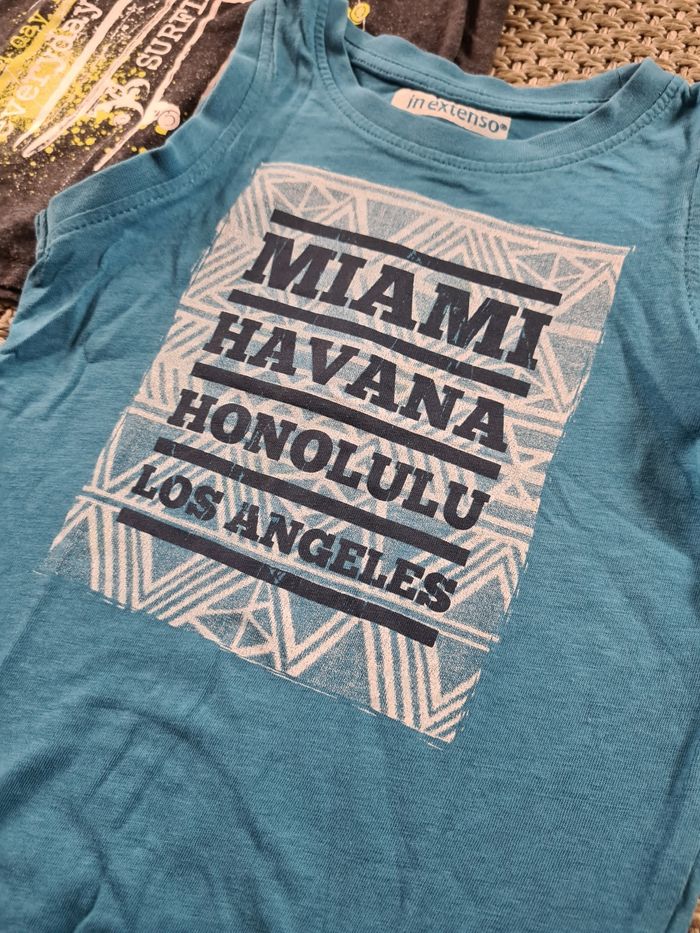 Lot de 2 t-shirts débardeurs garçon - 24 mois - photo numéro 3