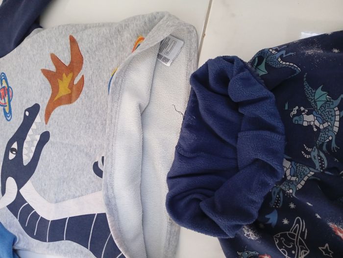 Pyjama chaud dragon chevalier phosphorecent - photo numéro 2