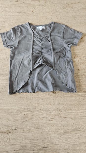 Blouse courte à manches courtes, gris foncé, It' my day! Taille 134/9ans