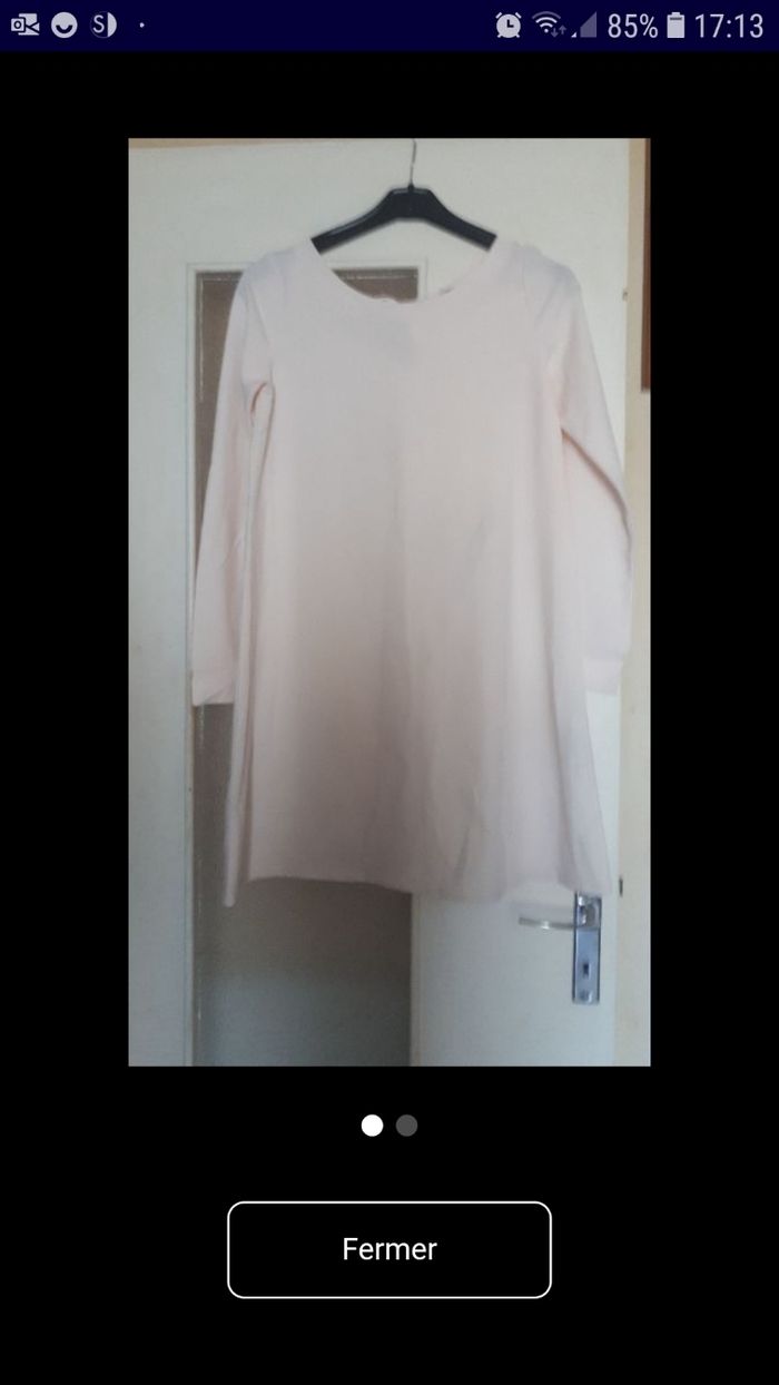 robe rose pale neuve