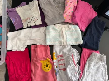 👚👖 lot 18 vêtements - bébé fille - 18-24 mois- toutes marques - 18-24 mois - bon état très bon état