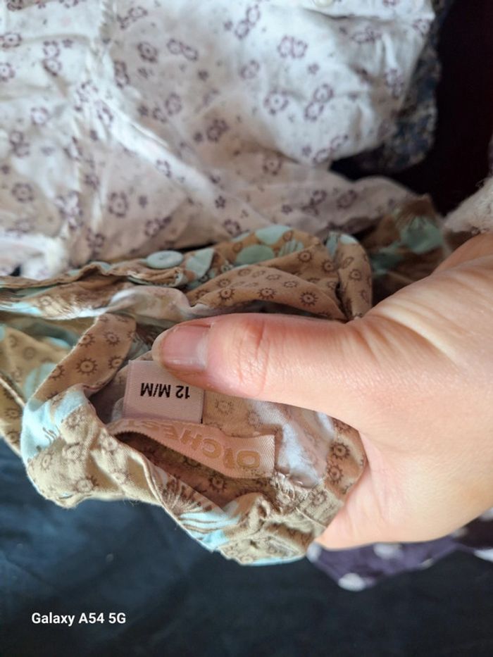 Lot 4 chemisier fille 12 mois - photo numéro 8