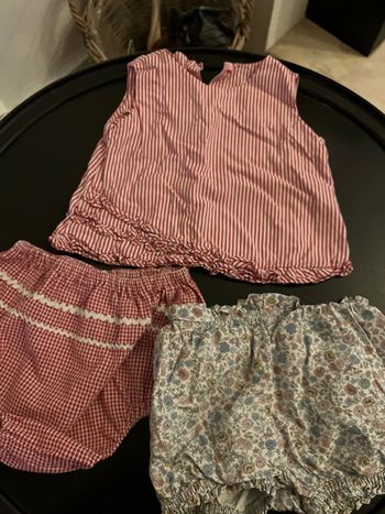 Ensemble blouse et bloomer petit bateau