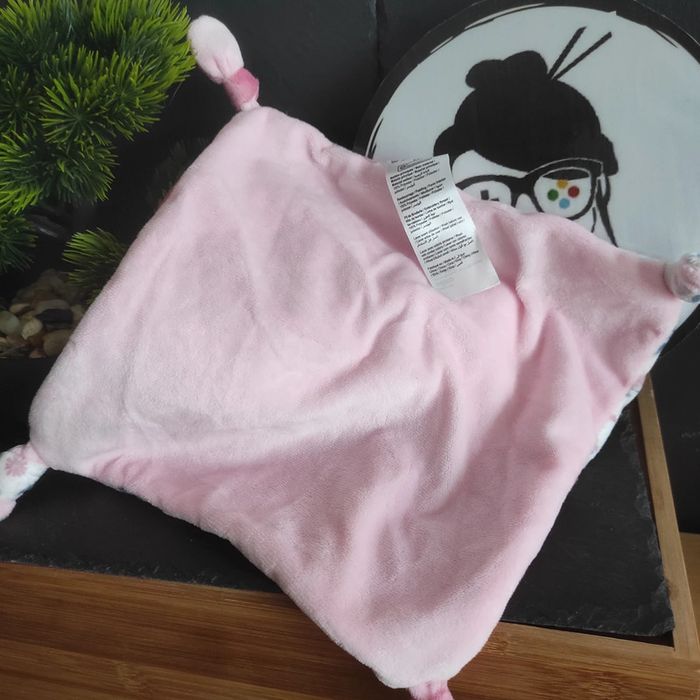 Doudou Knuffel Comforter Ours Gémo Gris Rose Bleu Fleur Capuche #geektradedoudou - photo numéro 2