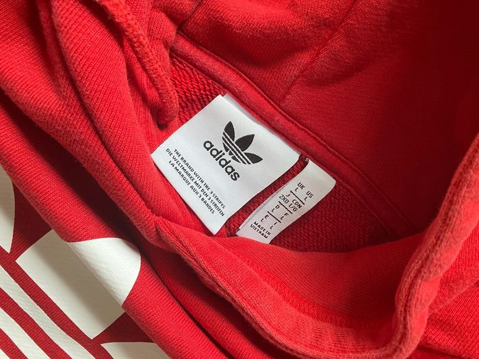 Pull à capuche Adidas rouge homme - photo numéro 6