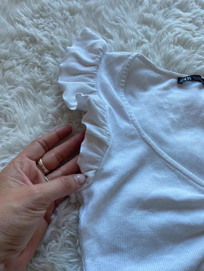 Crop top à volant Zara - photo numéro 4