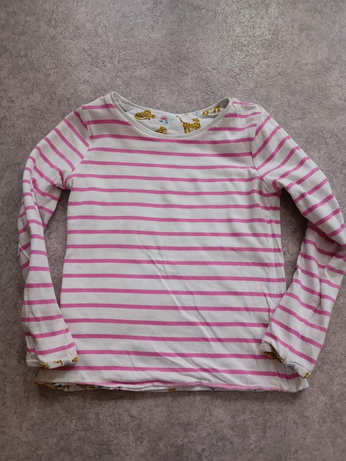 Tee-shirt dpam 6 ans réversible - photo numéro 4