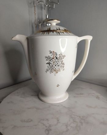 Théière cafetière demi porcelaine