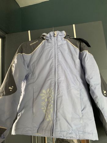 Manteau taille 12 ans  quechua Lilas gris