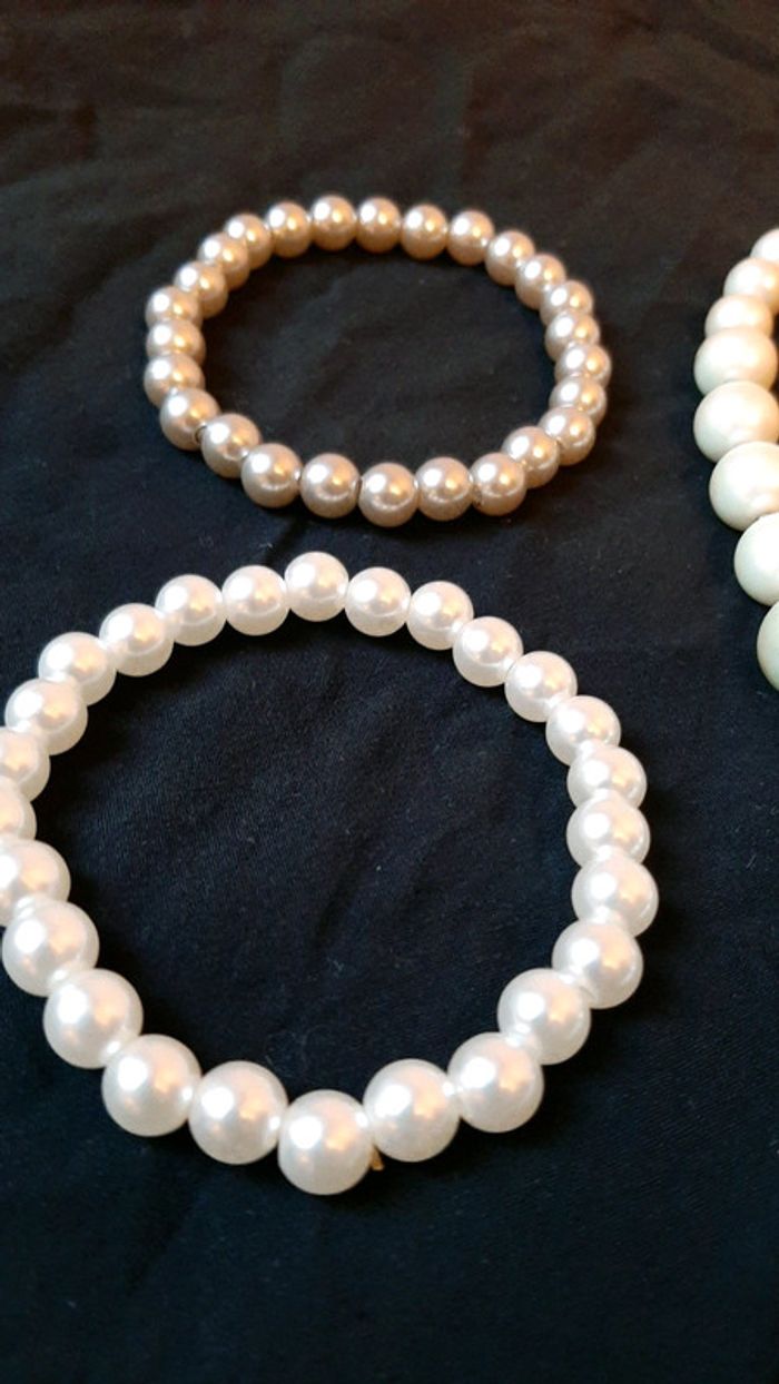 Ensemble collier de perles et 2 bracelets - photo numéro 3