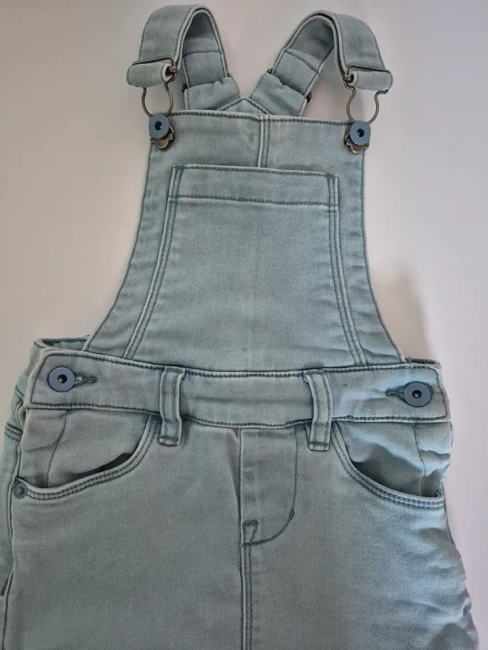Robe salopette en jean clair Bel&Bo Baby - Taille 86 (18-24 mois) - photo numéro 2