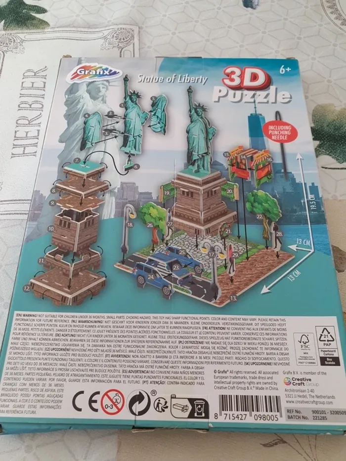 Puzzle 3D Statue de la Liberté - photo numéro 2