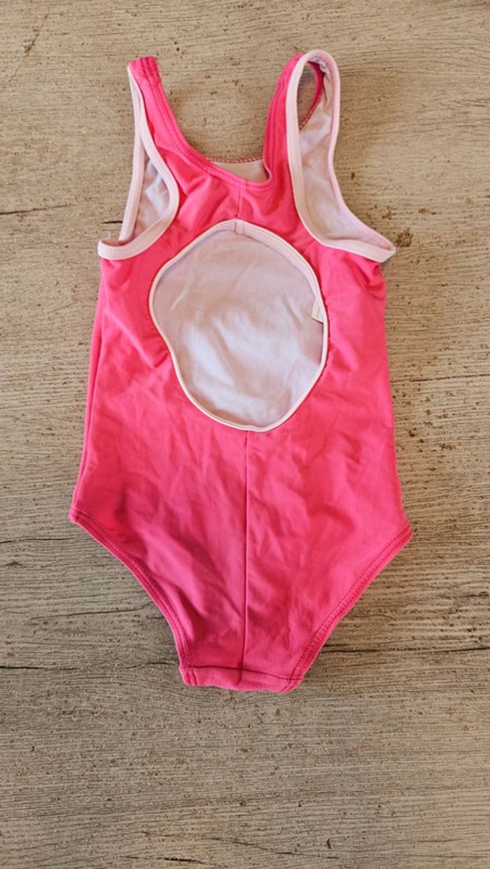 Maillot 1 piéce rose à bord rose clair, Slazenger, 3/4 ans, nickel - photo numéro 6