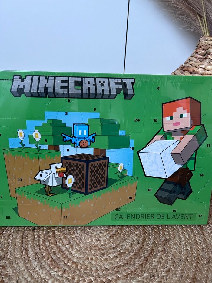 🎉 Calendrier de l’Avent Minecraft Papeterie Surprise – Neuf - photo numéro 2