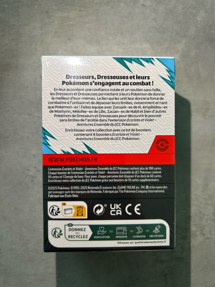 Bundle Pokémon Aventures ensemble Pokémon EV09 FR Écarlate et Violet - photo numéro 2