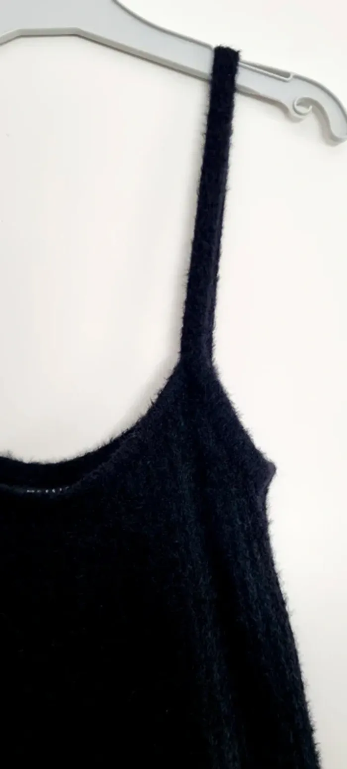 Ensemble Robe et gilet moumoute noir 36 asos - photo numéro 5