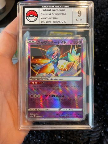 Pokémon carte gradée Gardevoir Radieux Akatsu 9