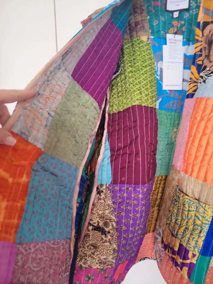 Veste style kimono patchwork. Neuve - photo numéro 7