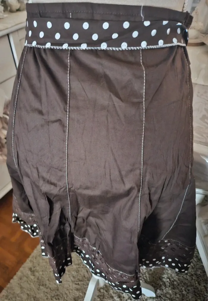 Jupe marron AN'GE T 3 Neuve - photo numéro 4