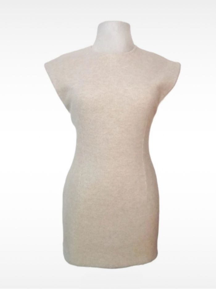 Robe tricot beige zara ou top - photo numéro 3