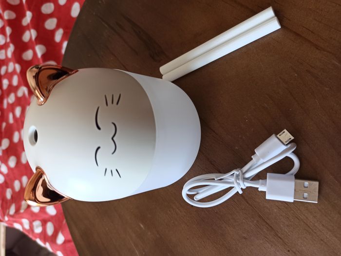 Diffuseur huile essentielle chat lumineux