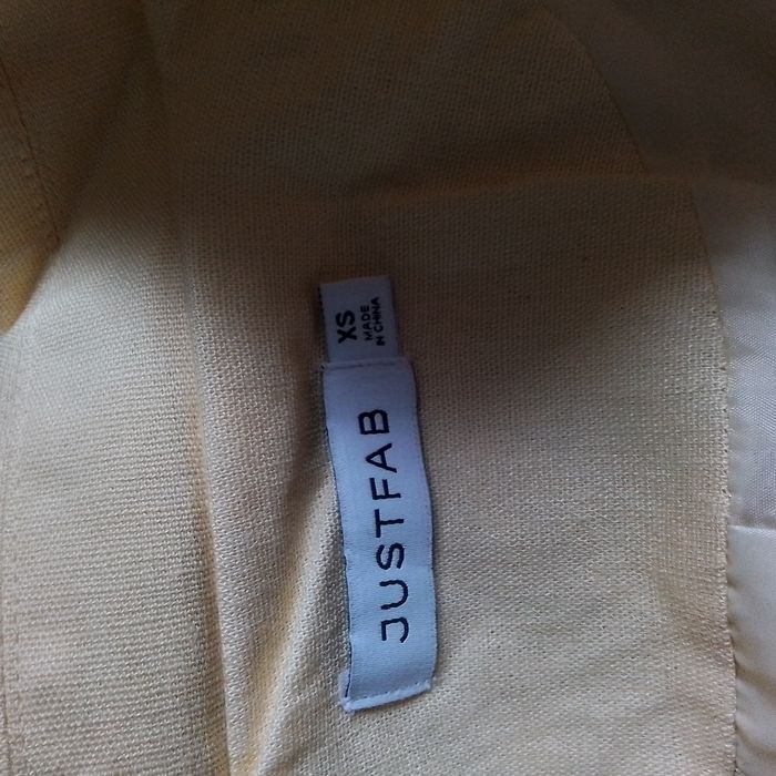 Blazer veste jaune paille taille XS/S Neuf avec étiquette·JustFab - photo numéro 5